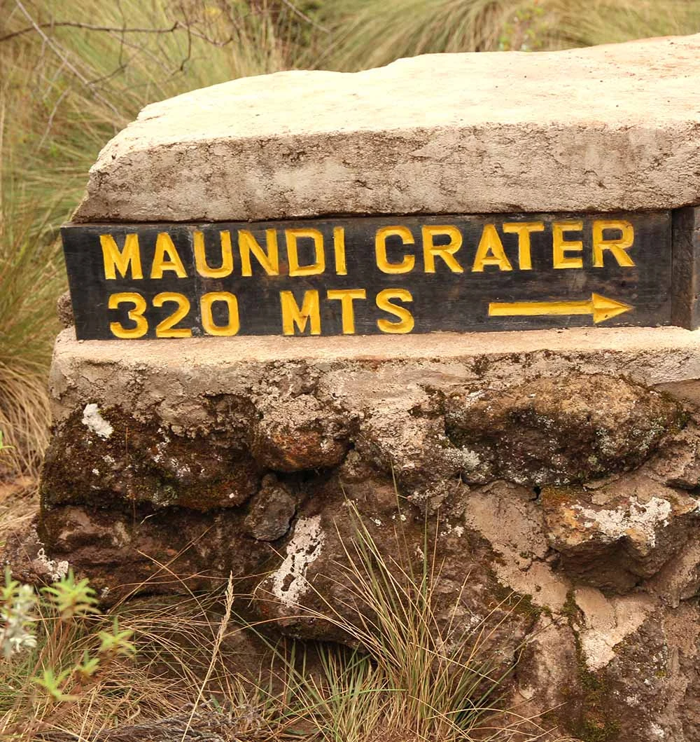What makes Maundi Crater special?